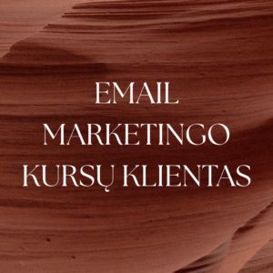 Email marketingo kursų kliento paketas