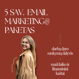 Email marketingo kursų kliento paketas
